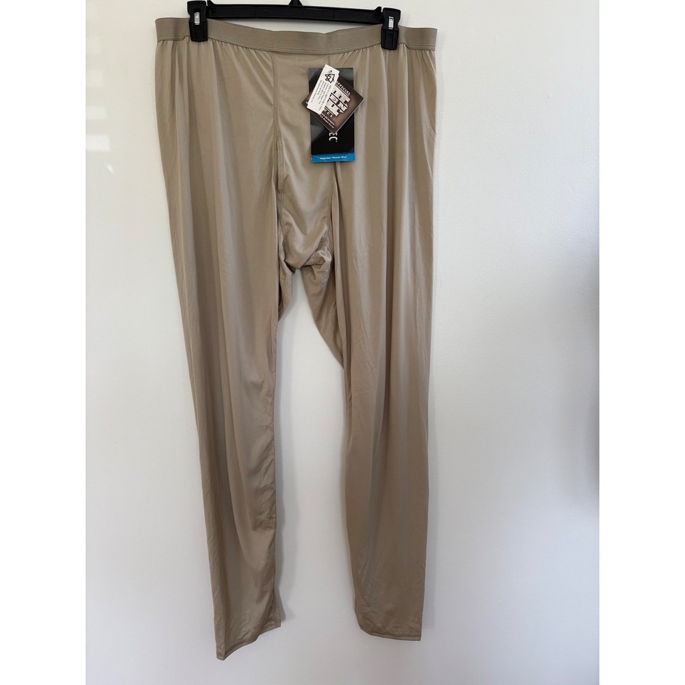 Polartec Men's Long John's Power Dry Drawers Tan XXL Long NWT Army Issue